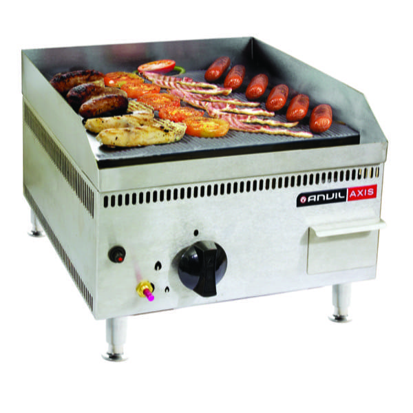 FLAT TOP GRILL ANVIL 400mm GAS Euro Shop Equipment