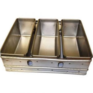 BREAD TRAY ALUSTEEL - THREE TRAY 354 X 284 X 115MM