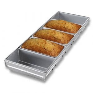 BREAD TRAY ALUSTEEL - FIVE TRAY 584 X 284 X 115 MM - 270 X 100 X 115 MM PER BREAD PAN