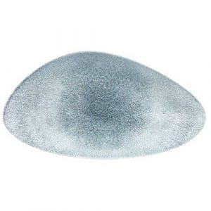RAKU - TOPAZ BLUE - CHEFS' TRIANGLE PLATE - 35x19CM (6)