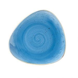 STONECAST - CORNFLOWER BLUE - TRIANGLE BOWL - 15.3CM (12)