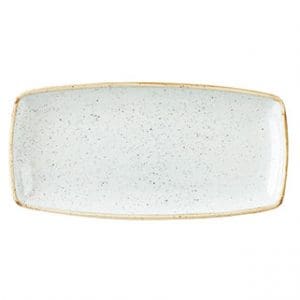 STONECAST - DUCK EGG BLUE - OBLONG PLATE - 29.5x15CM (12)