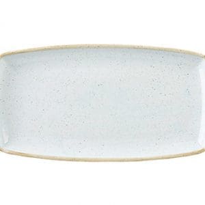 STONECAST - DUCK EGG BLUE - OBLONG PLATE - 35x18.5CM (6)