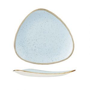 STONECAST - DUCK EGG BLUE - TRIANGLE PLATE - 26.5CM (12)