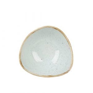 STONECAST - DUCK EGG BLUE - TRIANGLE BOWL - 18.5CM (12)