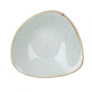 STONECAST - DUCK EGG BLUE - TRIANGLE BOWL - 23.5CM (12)