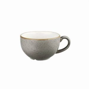 STONECAST - PEPPERCORN GREY - CAPPUCCINO SAUCER - 15.6CM (12)