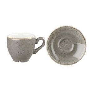 STONECAST - PEPPERCORN GREY - ESPRESSO SAUCER - 11.8CM (12)