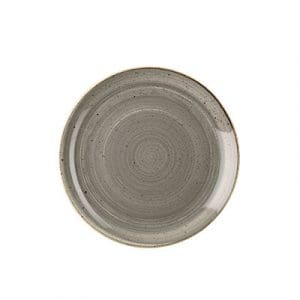 STONECAST - PEPPERCORN GREY - COUPE PLATE - 16.5CM (12)