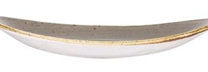 STONECAST - PEPPERCORN GREY - OVAL PLATE - 19.2CM (12)