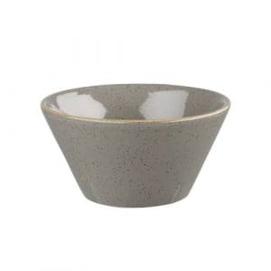 STONECAST - PEPPERCORN GREY - SAUCE DISH - 9CL (12)