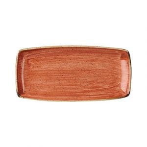 STONECAST - SPICED ORANGE - OBLONG PLATE - 29.5x15CM (12)