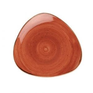 STONECAST - SPICED ORANGE - TRIANGLE PLATE - 31.1CM (6)