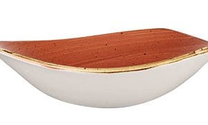 STONECAST - SPICED ORANGE - TRIANGLE BOWL - 15.3CM (12)