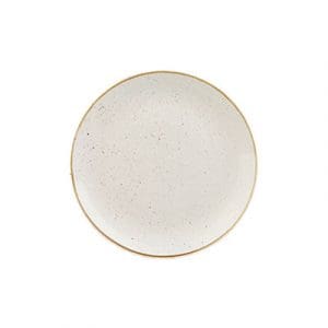 STONECAST - BARLEY WHITE - COUPE PLATE - 16.5CM (12)