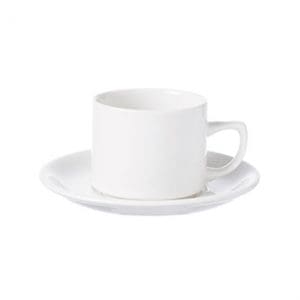 WHITE HOLLOWARE - WHITE - MAPLE TEA CUP - 20CL (24)