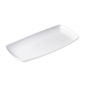 X SQUARED - WHITE - OBLONG PLATE - 29x15CM (12)