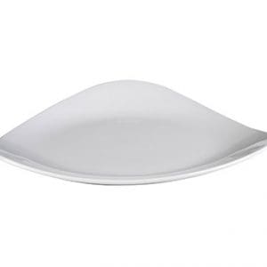 LOTUS - WHITE - TRIANGLE PLATE - 31CM (6)