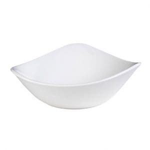 LOTUS - WHITE - TRIANGLE BOWL -18.5CM (12)