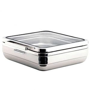 T-COLLECTION INDUCTION CHAFING DISH (SQUARE) STEEL BAND 5.5Lt