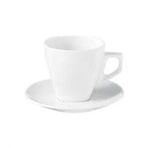PRIMA - WHITE - CAPPUCCINO SAUCER - 15CM (24)