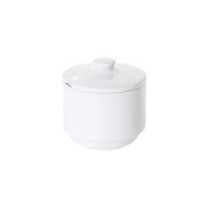 PRIMA - WHITE - SUGAR BOWL WITH LID -20CL (12)