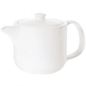 PRIMA - WHITE - TEA POT LID ONLY - 50CL (6)