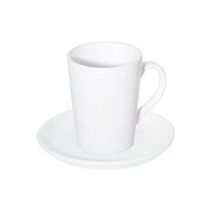 PRIMA - WHITE - DOUBLE WELL SAUCER - 15CM (24)