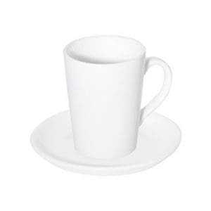 PRIMA - WHITE - DOUBLE WELL SAUCER - 16CM (24)
