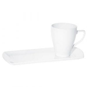 PRIMA - WHITE - SAUCER TRAY - 29x13CM (24)