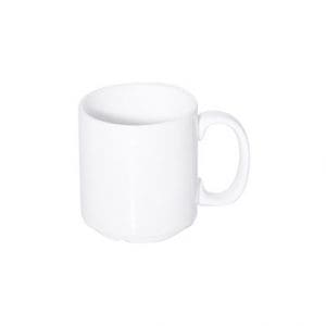 PRIMA - WHITE - STACKING MUG - 28CL (24)
