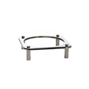 DOMINO DISH STAND ROUND S/STEEL 350 x 350 x 103mm