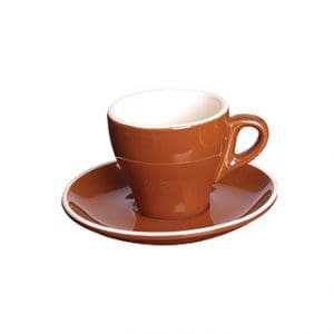 ITALIA - BLACK - CAPPUCCINO SAUCER - 16CM (12)