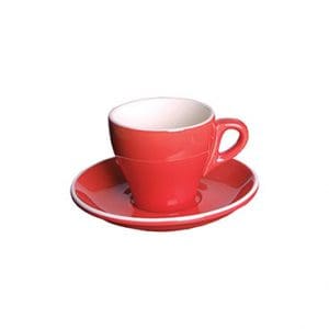 ITALIA - RED - CAPPUCCINO SAUCER - 16CM (12)