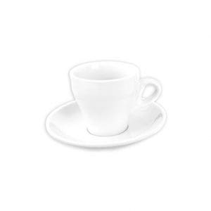 ITALIA - WHITE - CAPPUCCINO SAUCER - 16CM (12)