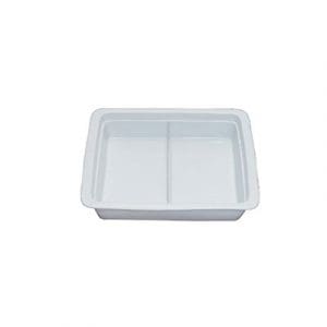 INSERT PORCELAIN GN2/3 2 DIV 329 x 355 x 63mm 3Lt