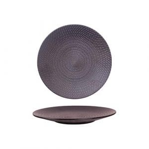 URBAN - BLACK SWIRL - ROUND COUPE PLATE - 19CM (24)