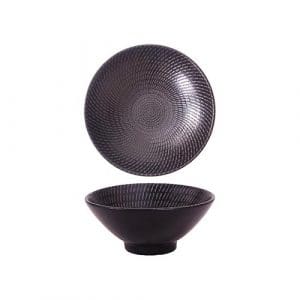 URBAN - BLACK SWIRL - ROUND V-BOWL - 10CM (24)