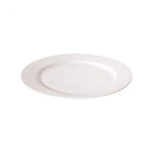 NEW BONE - WHITE -ROUND RIM PLATE - 17.5CM (24)