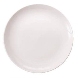 NEW BONE - WHITE - ROUND COUPE PLATE - 26CM (12)