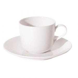 NEW BONE - WHITE - COUPE SAUCER - 15.2CM (24)