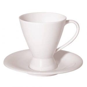 NEW BONE - WHITE - COUPE SAUCER - 15.5CM (24)