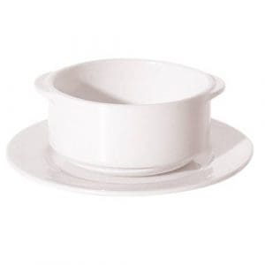 NEW BONE - WHITE - RIM SAUCER - 16CM (24)