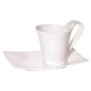 NEW BONE - WHITE - RECTANGULAR SAUCER - 15CM (24)