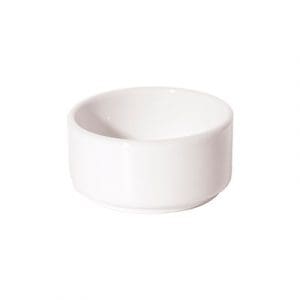 NEW BONE - WHITE - BUTTER DISH - 6CM (24)