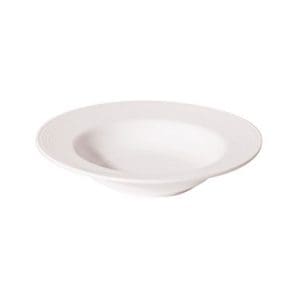 LINE - WHITE - RIM SOUP PLATE - 22CM (24)