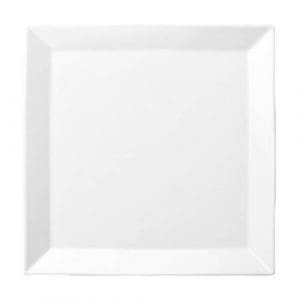 OLIVE - WHITE - SQUARE PLATE - 21CM (12)