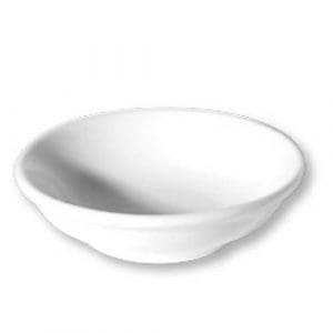 OLIVE - WHITE - SAUCE DISH - 7.5CM (12)