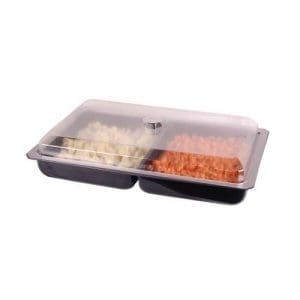 SALADWARE - MARINADE DISH (2 DIVISION) 525 x 325 x 60mm