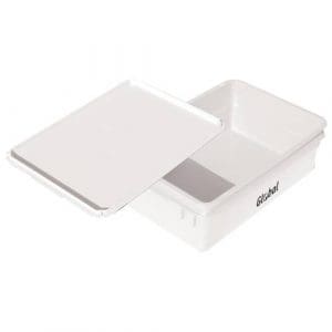 STORAGE CONTAINER LARGE WITH LID - PLASTIC - 600 x 400 x 195mm